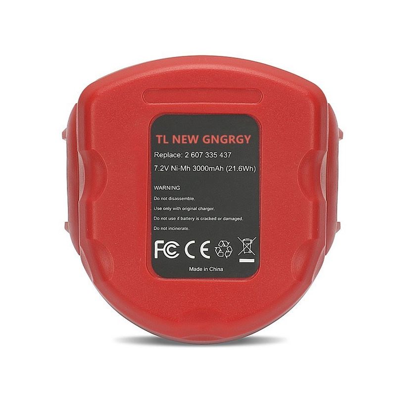 충전 가능한 3.0mAh 보쉬 7.2V 배터리 Ni-CD Ni-MH 2 607 335 437, 2 607 335 587