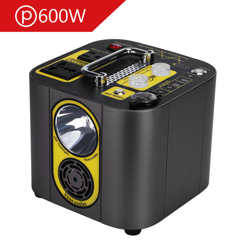 18650 배터리 휴대용 발전소 467wh 126ah 공급 600W 최고 1000W USB 타입 C와 함께