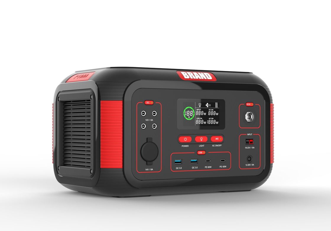 USB 1000W 22.2V 36.4ah 재충전 가능한 태양광 휴대용 발전소