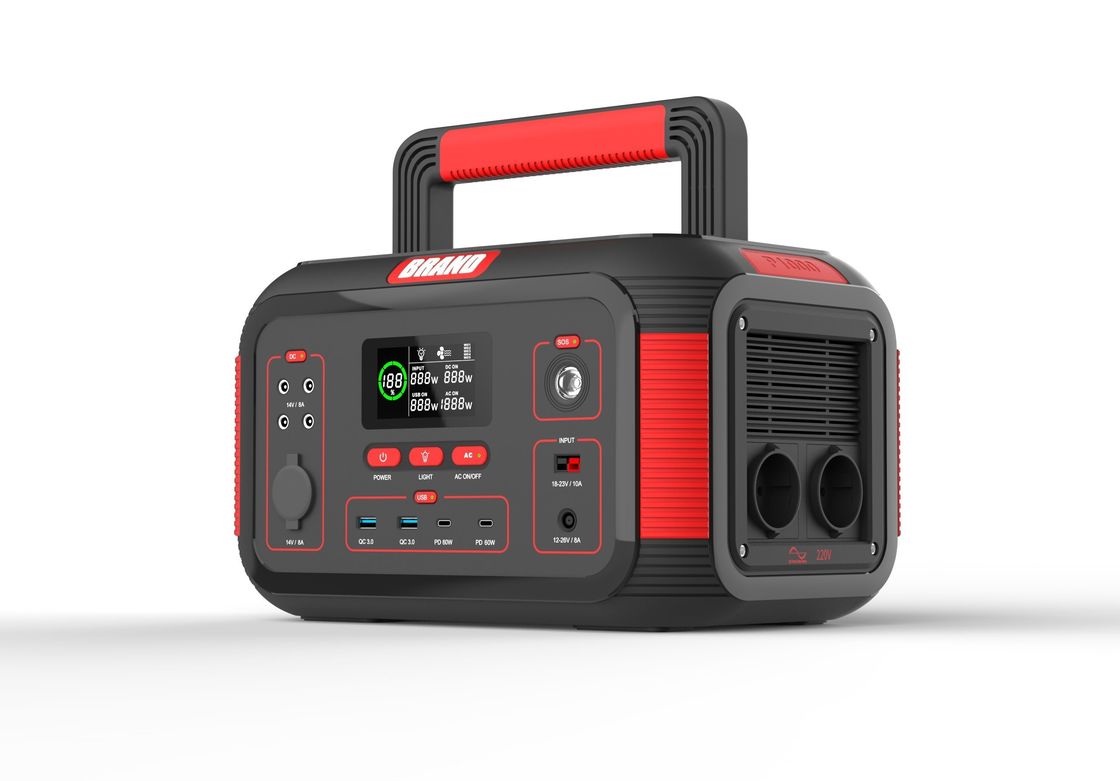 USB 1000W 22.2V 36.4ah 재충전 가능한 태양광 휴대용 발전소