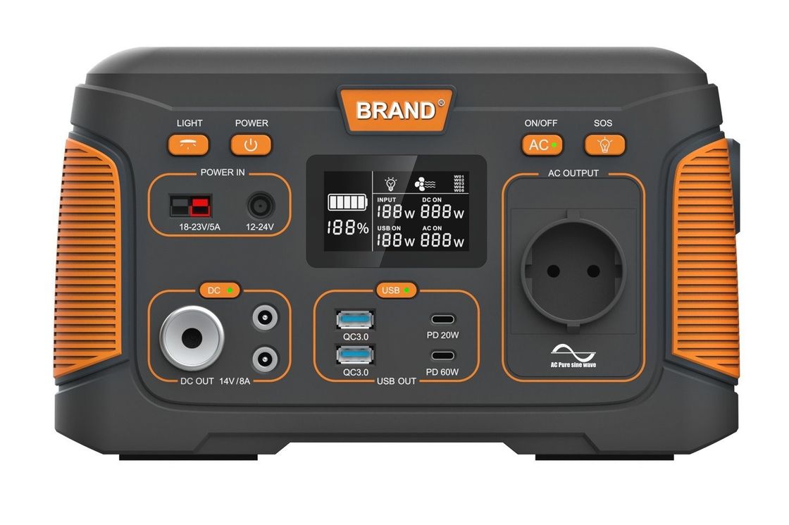 야외 캠핑 300W 태양 발전기 휴대용 발전소 14.8V 20.8ah 다기능 발전소