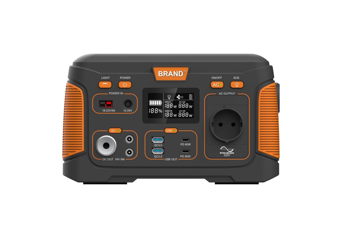 야외 캠핑 300W 태양 발전기 휴대용 발전소 14.8V 20.8ah 다기능 발전소