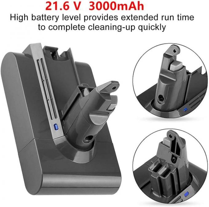 21.6V 3000mAh Vacuum Lithium Ion Battery for Animal Series Replacement DC62 DC61 for Dysons V6