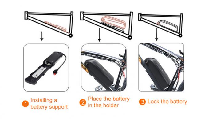 CE-Certified Rechargeable Downtube Li-ion Battery 16.75ah 17.5ah 48 Volt Ebike Battery