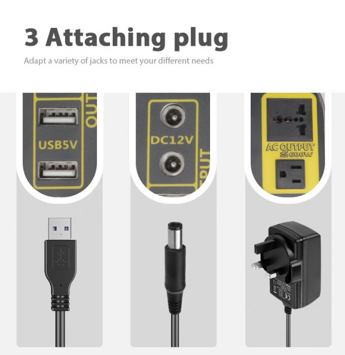 296wh 300W 휴대용 발전소 20000mAh/14.8V AC 소재로 가정 캠핑 RV 2