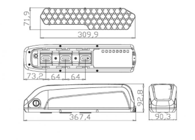 36V Ebike Hailong 다운튜브 전기 자전거 리?? 배터리 USB 충전기와 함께 0
